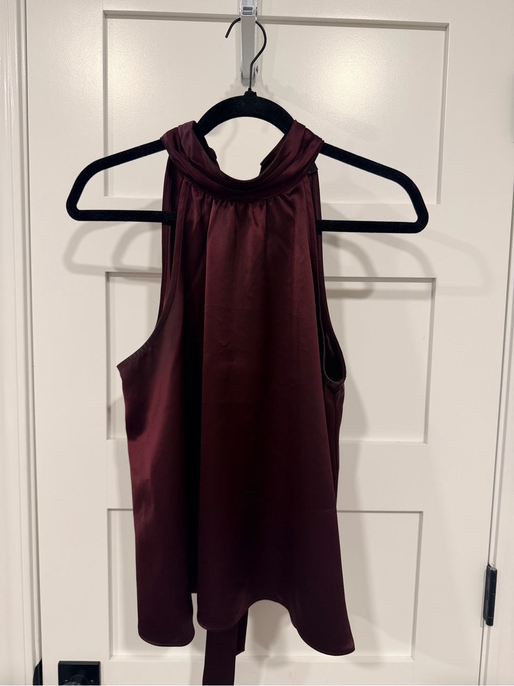 Aritzia Sleeveless High-Neck Camisole in Gala Plum
